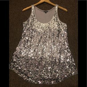 EXPRESS women’s sequin tank top
